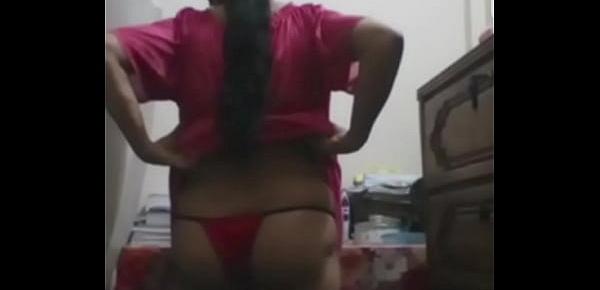  Bangladeshi Aunty Showing her new Thong Panty in video call